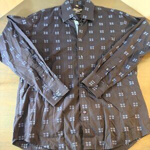 Visconti Uomo 100% Cotton Button-Up Shirt – Men’s Large - Like New